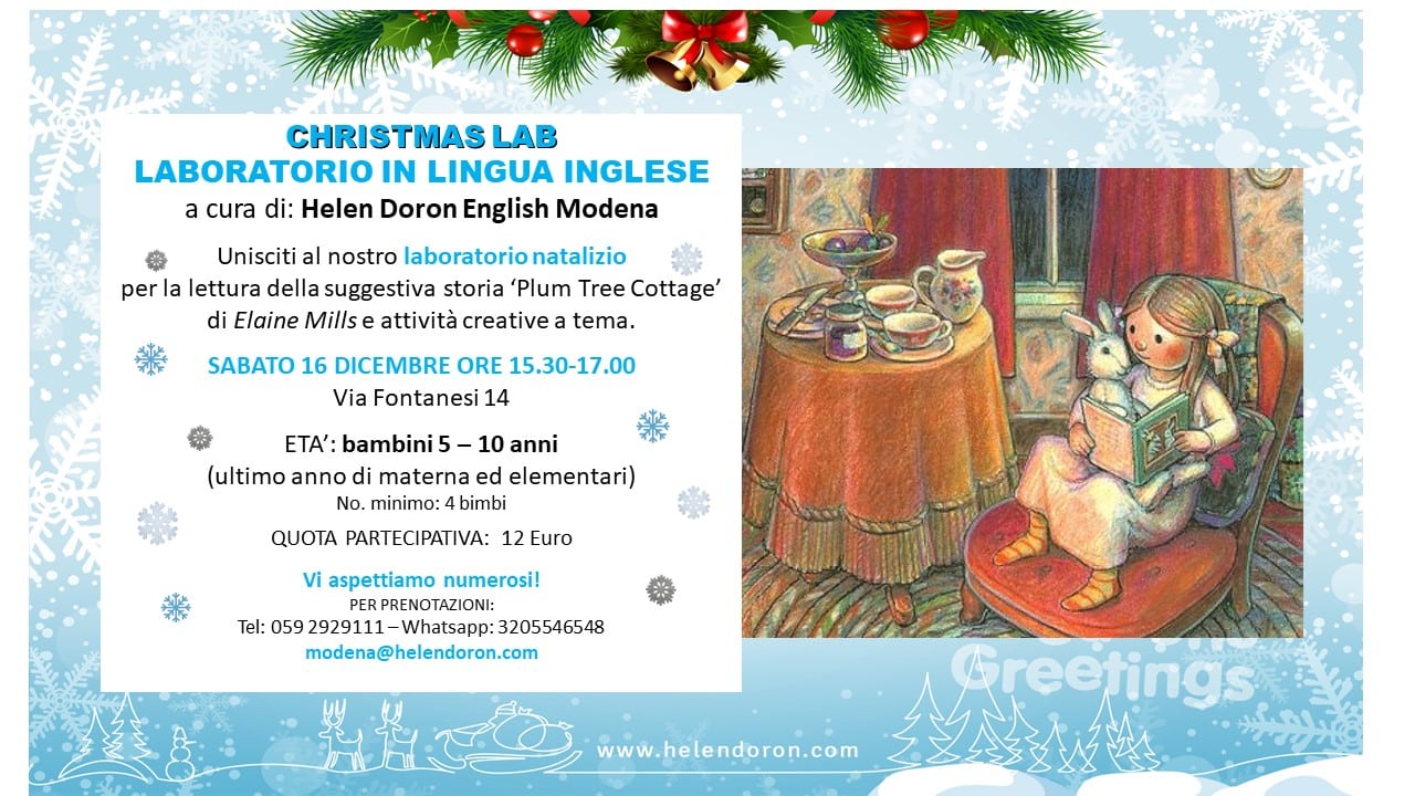 Scopri di pi&ugrave; sull'articolo CHRISTMAS LAB  per bimbi 5-10 anni