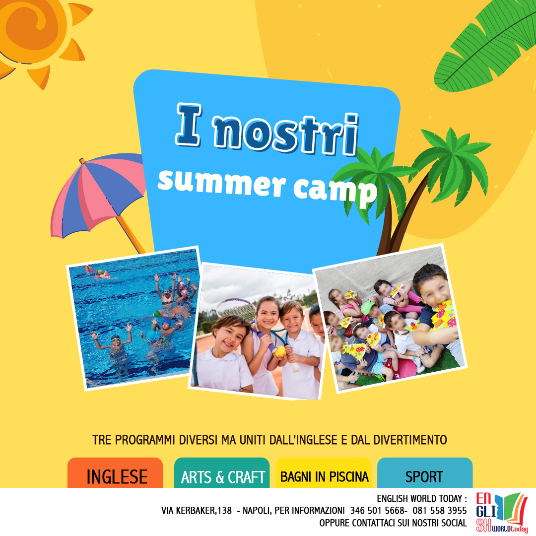 Scopri di più sull'articolo ESTATE 2022 ;  We have loads of fun activities !