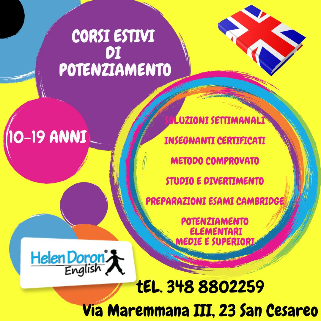 Scopri di più sull'articolo Corsi Estivi per tutti i gusti