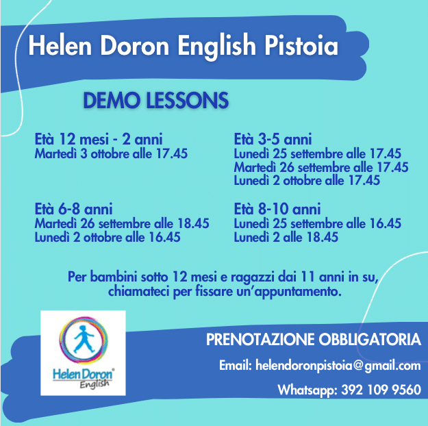 Scopri di più sull'articolo Demo Lessons  – provate una lezione gratis, conoscete le maestre, ed il nostro metodologia