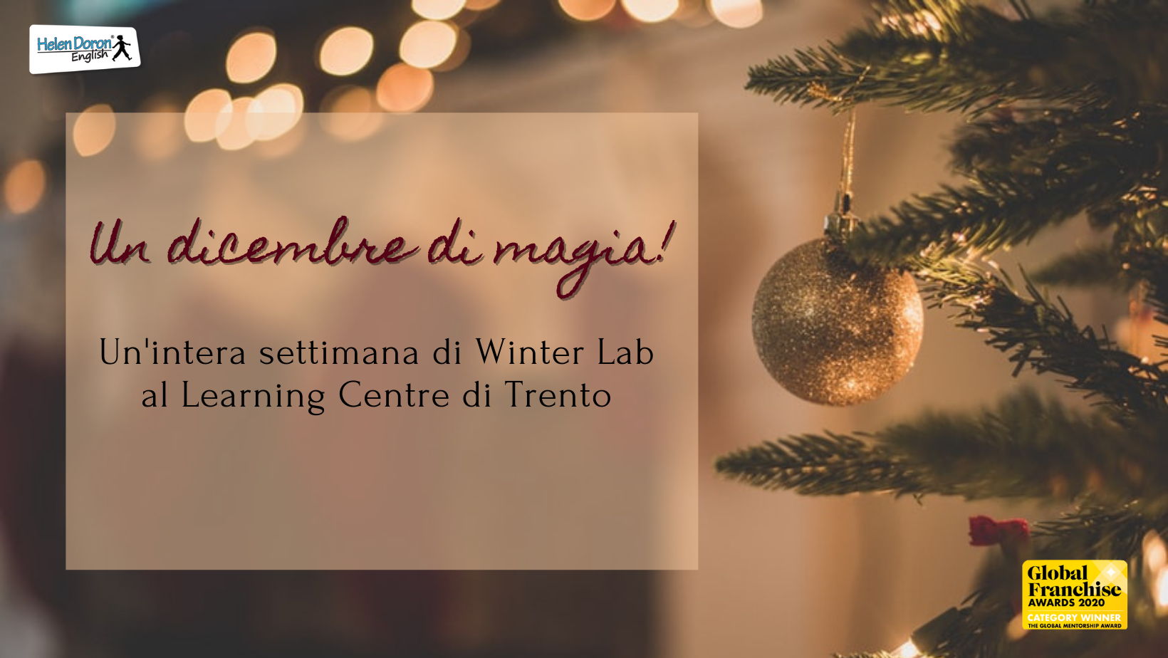 Scopri di più sull'articolo Partono i Winter Lab nel centro Helen Doron English di Trento!