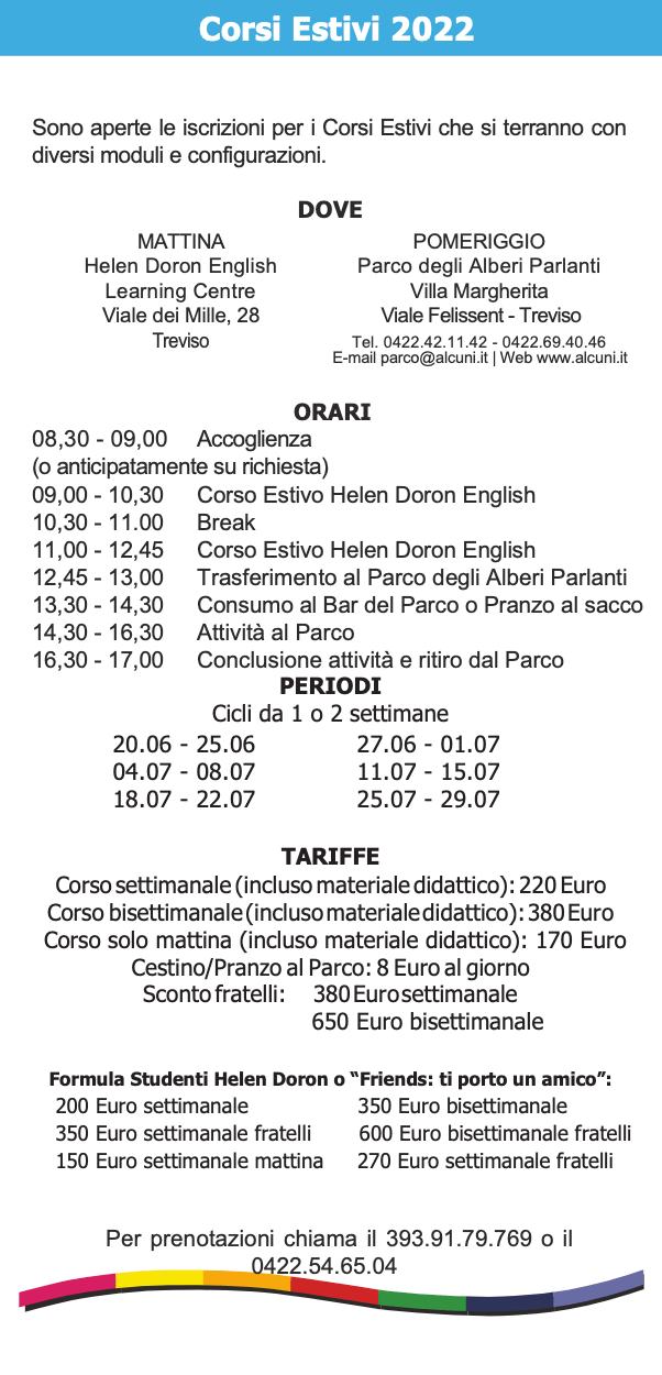 Volantino Helen Doron English Summer Fun Treviso